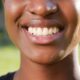 Close up of a bright healthy smile