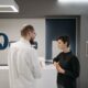 Dentist consulting with a patient about a chipped tooth