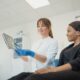 Dental team reviewing a treatment plan